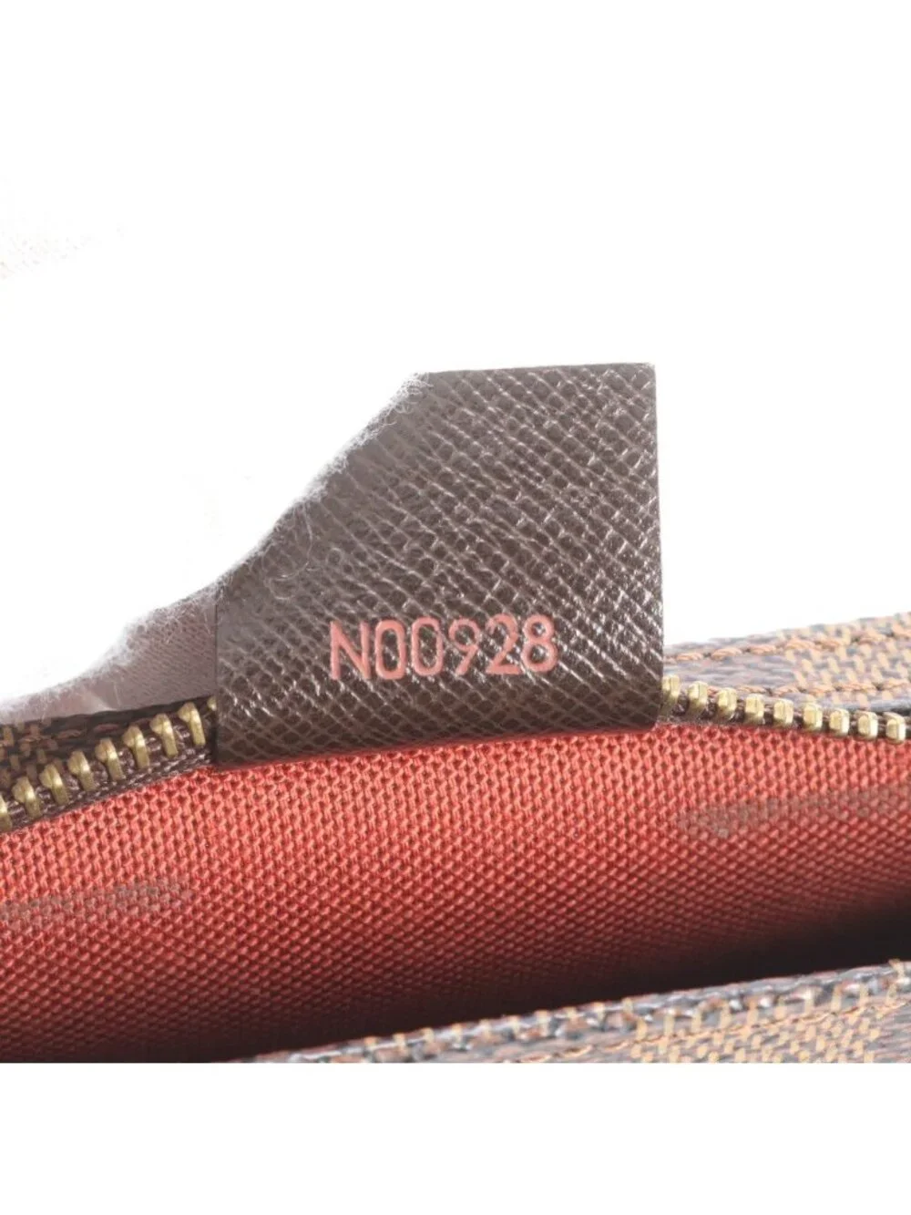 Louis Vuitton Damier Trousse Makeup Leather Handbag Tote Bag